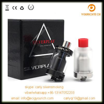 China hot selling new vape rda big vapor silverplay rta nano rebuildable tank silver play for sale