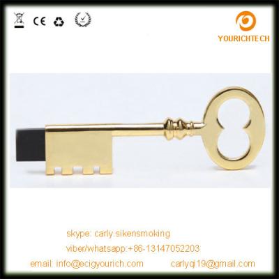 China 1GB 2GB 4GB 8GB , gold color Key Shape USB Flash memory drive, promotional gift for sale