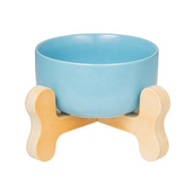 China Easy Clean Dog Cat Raised Feeder Pet Bowls Hot Selling Sustainable Ceramic Water Bowl Pet Food for sale