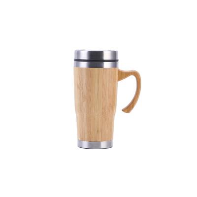 China Eco-friendly Insulated Vacuum Stainless Steel Coffee Tea Water Thermos Bamboo Thermos Flask for sale