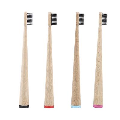 China Wholesale Disposable 100% Organic Shape Levigation Bamboo Toothbrush for sale