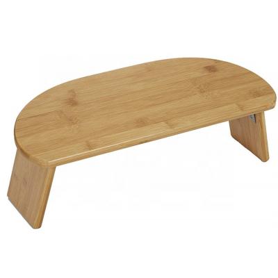 China Yoga Foldable Portable Bamboo Wooden Bench Wooden Folding Bench Kneeling Meditation Stool for sale