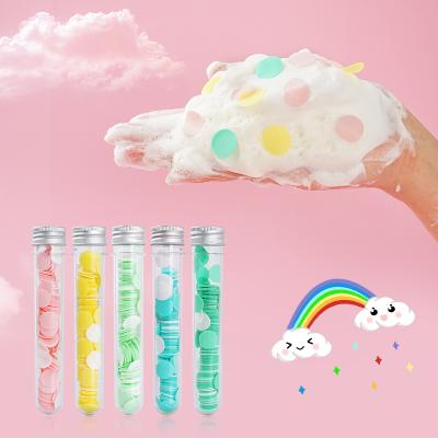 China Whitening Portable Packaging Pattern Hot Selling Custom Soap Leaves Paper Travel Cute Hand Wash Paper Soap for sale