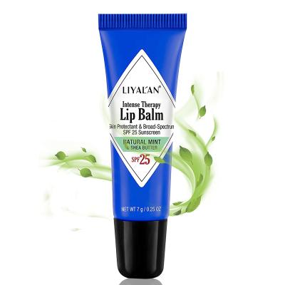 China Sunscreen Private Label OEM SPF 25 Sunscreen Repairing Moisturizing Natural Organic Men Lip Balm for sale