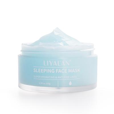 China Moisturizer Private Label Moisturizing Sleep Face Mask Skin Glow Korean Whitening Anti Aging Face Mask for sale