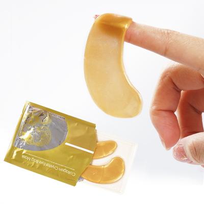 China Anti-Puffiness OEM Private Label Natural Hydration Moisturizing 24k Gold Collagen Eye Masks for sale