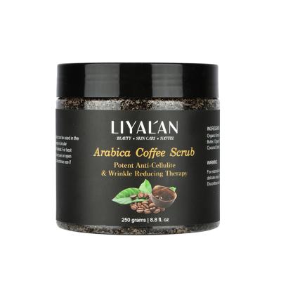 China Exfoliator Coffee Body Scrub For Skin Care Pure Arabica Coffee Dead Sea Salt Body Scrub for sale