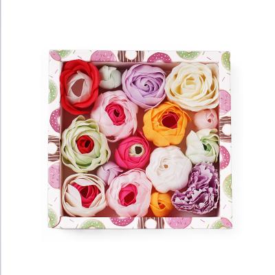 China Whitening Wholesale New Product Valentines Day 2021 and Birthday Gift, Organic Rose Handmade Scent Soap Flower Gift Box Gifts for sale