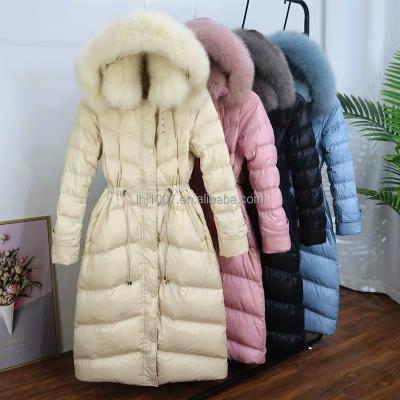 China Fashion Style Elegant Women Breathable European Winter Coats Big Long Stockings Over-Thick Cotton for sale