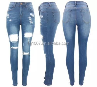 China Hot New Arrivals QUICK DRY Sales Plus Size Skinny Jeans Women Jeans S-XXXXL Pants And Waist Jeans for sale