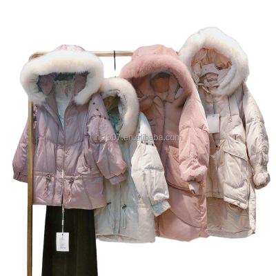 China 2021 Breathable Wholesale Ladies Down Coat Women Long Hood Winter Reversible Coats for sale