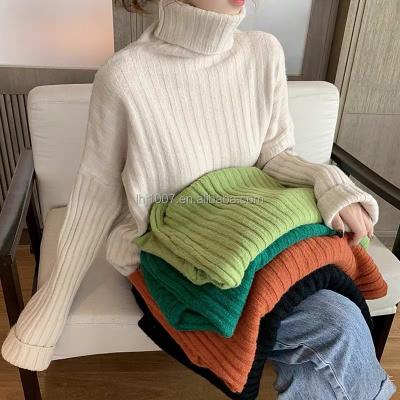 China Autumn Winter New Product Solid Color Sweater Ladies Anti-Wrinkle Loose Sweater Women Long Sleeve Pullover Shirt for sale