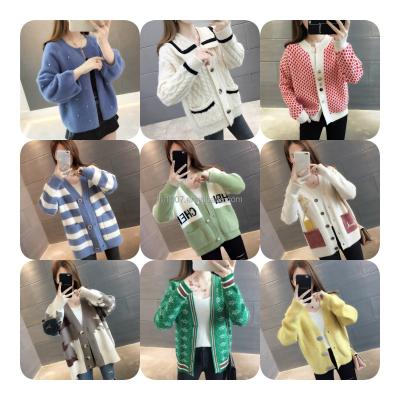 China Anti-wrinkle Autumn Winter New Fashion Women's Warm Sweater Multicolor Ladies Knitting Sweater for sale