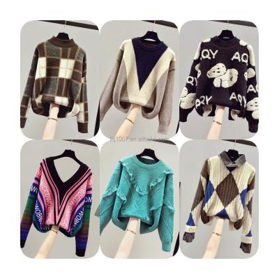 China New Hot Women's Sweater Factory Wholesale Price Knitted Long Sleeve Sweater Fashion Casual Anti-wrinkle Women's Sweater for sale