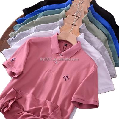 China 2021 Anti-wrinkle men's summer golf short-sleeve tops a variety of fashion designs plus-size S-XXXXL for sale