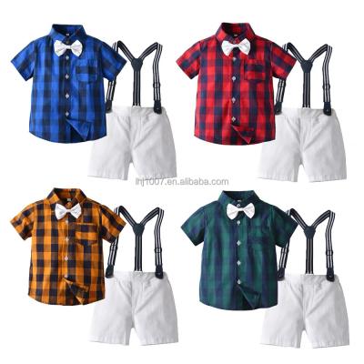 China 2021 100% Cotton Kids Casual Clothing Summer Sets 2 Piece Short Sleeve Suit for sale