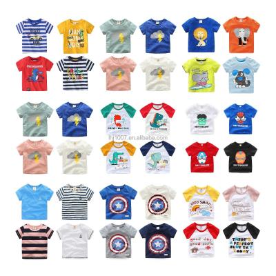 China - Selling Summer Children's High Quality Cotton Breathable Short - Sleeve T-shirt Manufacturers Anti-Shrink Stain Hot Wholesale for sale