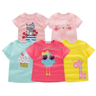 China Wholesale Kids Short Sleeve T Shirts Anti Shrink Printing Many Color Kids Casual Round Neck T-shirt for sale