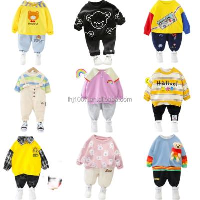 China New Anti-Shrink Autumn Winter Tracksuit Kids Long Sleeve Hoodie Pant Sets Boys and Girl Sports Suit Children for sale