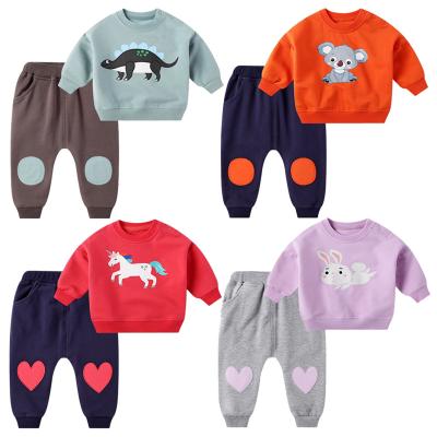 China Anti-Shrink Kids Long Sleeve Hoodie and Pants Two Piece Set, Oversized Baby Kids Tracksuit Lounge Set for sale