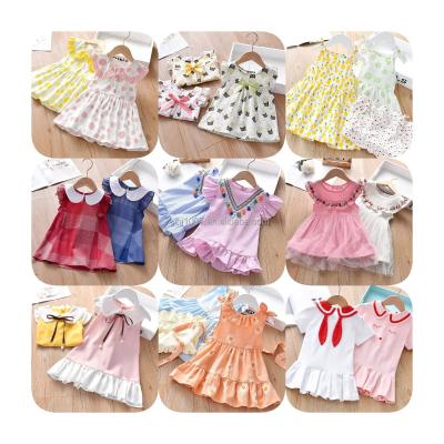 China 2021 new Anti-wrinkle kids and girls canvas-cotton dress factory wholesale price for sale