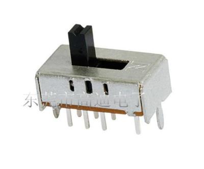 China Vertical switch 8PIN 3-position / slide switch 3P2T SLIDE-10071D four-position slide switch 2P3T / 3-position for sale