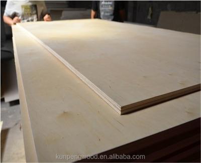 China Furniture Grade Interior Plywood, Birch Plywood 18mm for sale