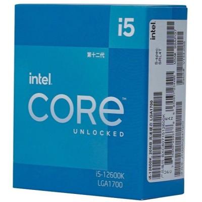 China Good Price Desktop Original IT Dedicated I5 12600K LGA 1700 Desktop Computer 10nm Desktop CPU Processor for sale