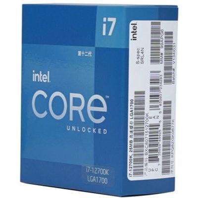 China Desktop Hot Selling New He I7 12700K 128GB Twelve Core Twenty Thread High Speed ​​CPU Processor for sale