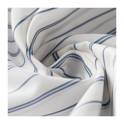 China 100% Cotton Anti-Static Shrink Resistant Mens Shirt Striped Knitted Fabric for sale