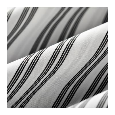 China High quality bright color fastness TR polyester rayon spandex stripe woven thick shirt fabric for clothing material for sale