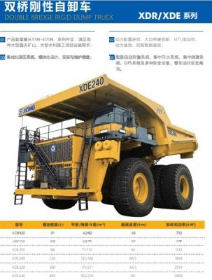 China Double Bridge Rigid Dump Truck Construction Equipment Electric Dump Truck for sale