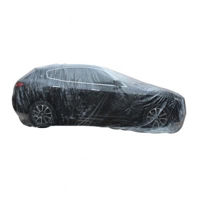 China Car Standard High Quality Waterproof Plastic Transparent Vehicle Soft Disposable Cover for sale