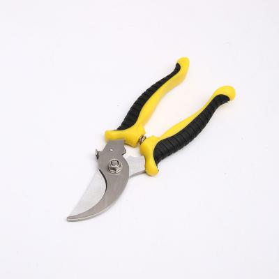 China Anti-Slip Grip garden tools rubber cutting handle high quality sharpening scissor pruning shear for sale