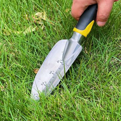 China Garden Shovel Garden Trowel made of Aluminium Alloy Flower Tools Solid Metal Shovel for sale