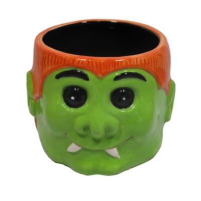 China Halloween Hugh Viable Wholesale Quality Custom Creative Hand Painted Ceramic 3D Cookie Jar for Home Decoration for sale