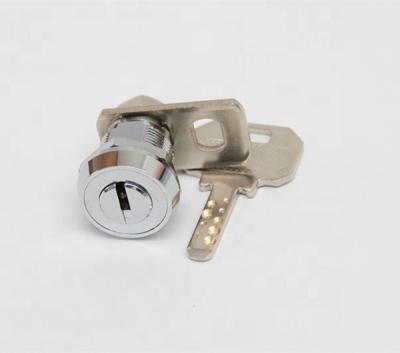 China 17mm Flat Cam Dimple Key Solid Brass Lock For Cabinets Electronic Cabinet Lock for sale