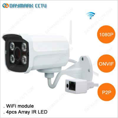 China Array IR Led Hight Resolution 1080p Wireless Surveillance Camera for sale