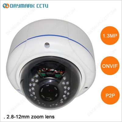 China Megapixel IP Outdoor Camera with 2.8-12mm Zoom Lens for sale