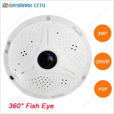 China 360 degree panoramic surveillance 3 megapixel ip camera with night vision for sale