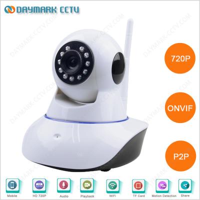 China 1.0MP P2P ir cut 64g sd card recording camera wifi ip camera for sale