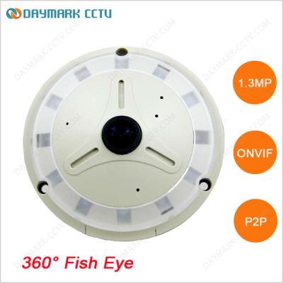 China 1.3 megapixel panoramic surveillance 360 viewerframe mode ip camera for sale