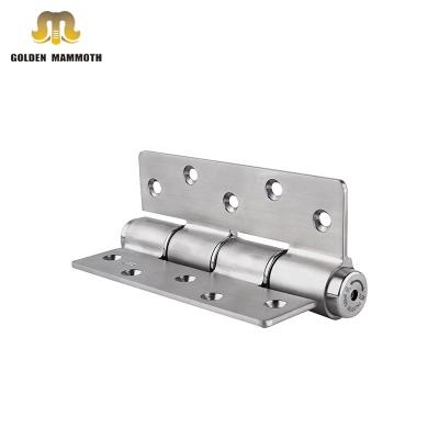 China Modern hydraulic automatic soft closing stainless steel e-type door hinges with damping buffer function for sale