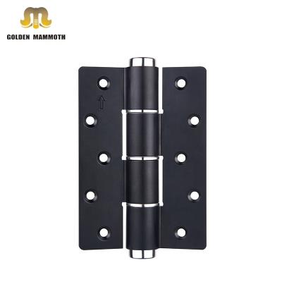 China Modern keep silent aluminum hydraulic automatic soft closing e-type door hinges with damping buffer function for sale