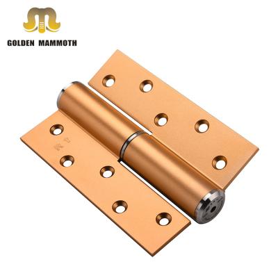 China Glod Color Modern Buffer Door Closers Automatic Closing Hinge For Wooden Door, 5 Inch H Type Bathroom Door Hinge for sale