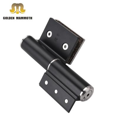 China Modern High Space Aluminum Hydraulic Soft Slient Narrower G-Type Hinge For Glass Door for sale