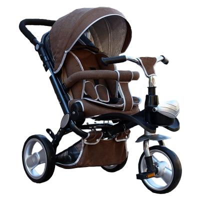 China Safety 360 degree rotation baby tricycle stroller/baby tricycle bike walmart baby tricycle for sale