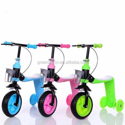 China New Design Wholesale Cheap Price 3 Foot 3 Wheel Kick Kids Scooter 5 In 1 for sale