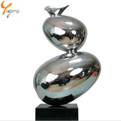 China 2020 New Europe Resin Fiberglass Electroplating Sculpture In Different Mirror Colors for sale