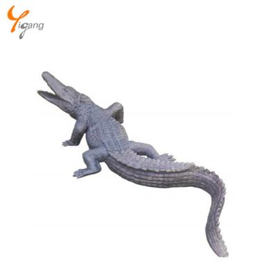 China Western crocodile life size bronze casting statue in wholesale lower price for sale